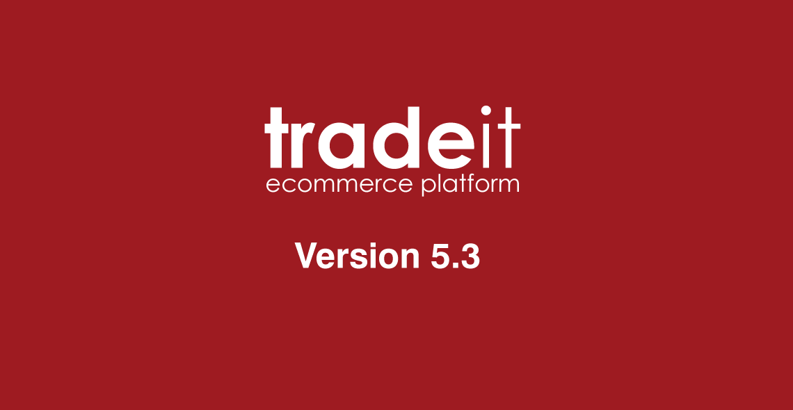 The tradeit ecommerce platform version 5.3 logo