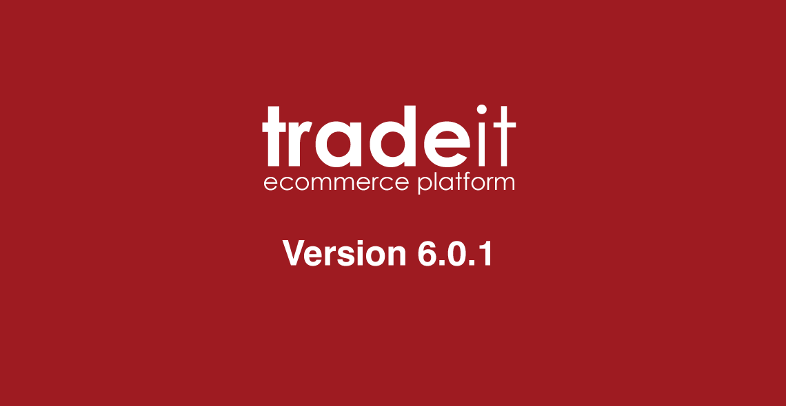 The tradeit ecommerce platform version 6.0.1 logo