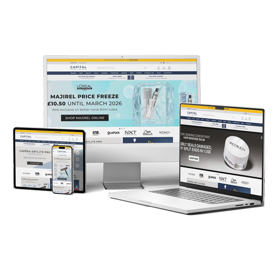 Capital Hair & Beauty ecommerce site