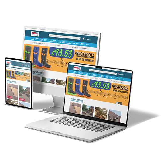 KRM Building Supplies ecommerce site