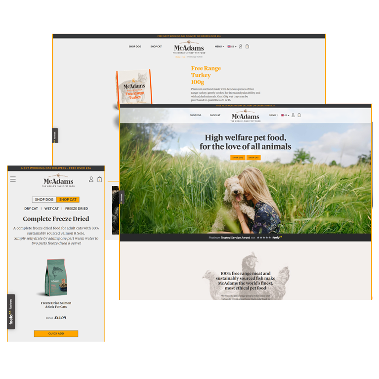 McAdams ecommerce site