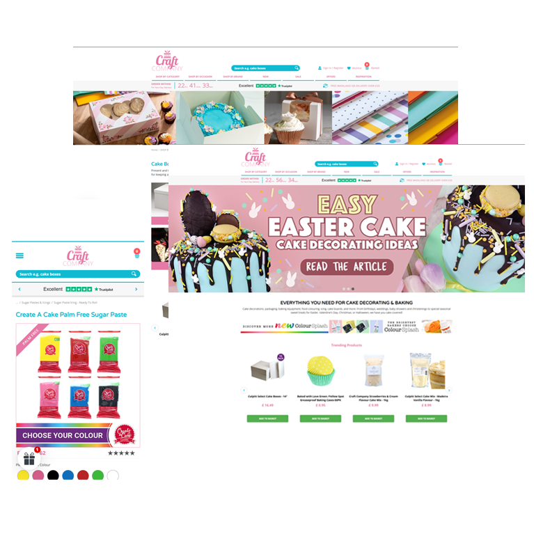 The Craft Company ecommerce site
