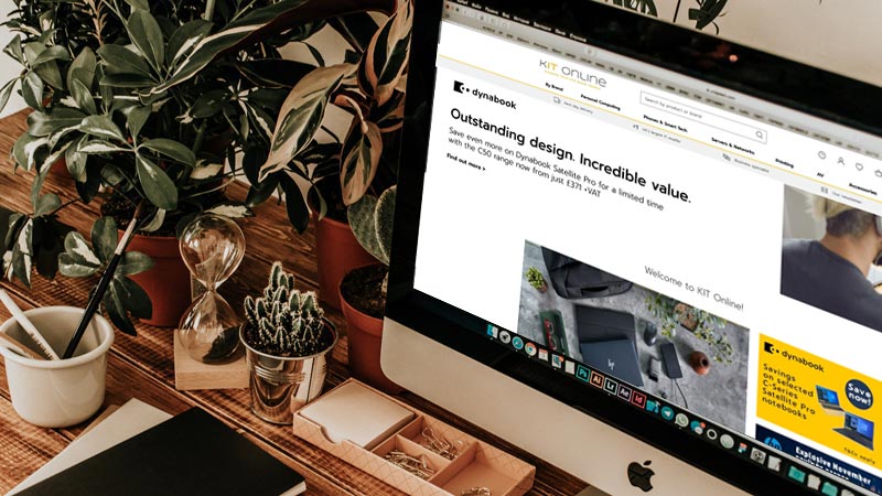 Kit Online website on iMac