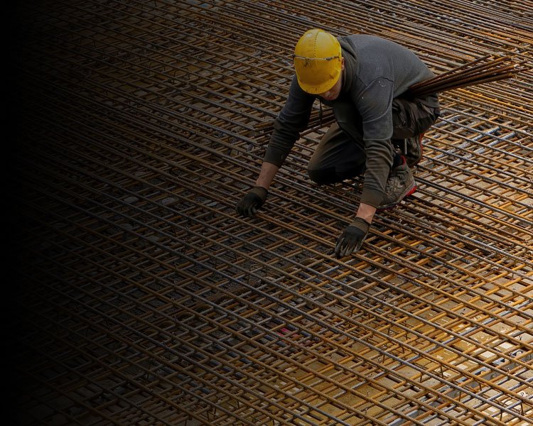 Construction worker on building site