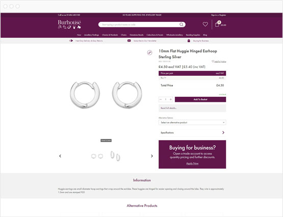 Burhouse product page