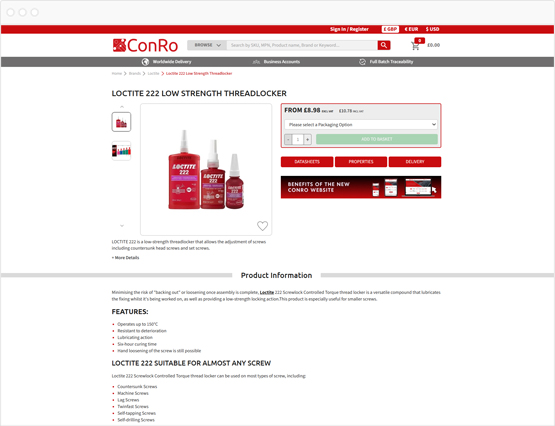 ConRo product page
