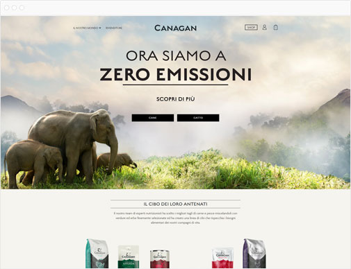 Canagan ecommerce website