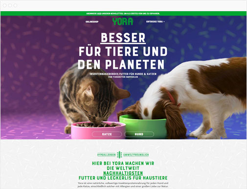 Yora Germany ecommerce website