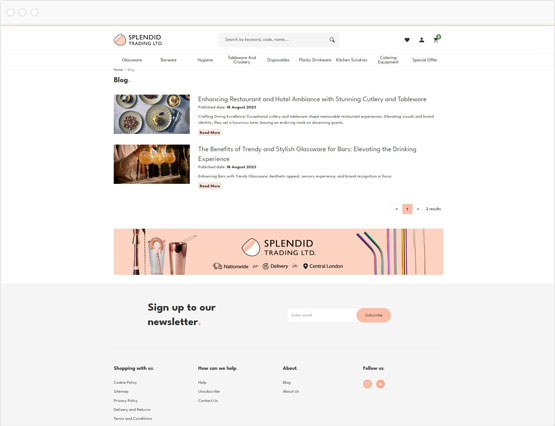 Splendid Trading blog page