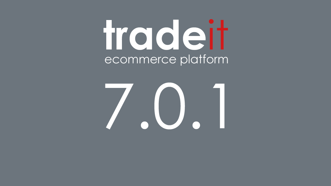 The tradeit ecommerce platform version 7.0.1 logo