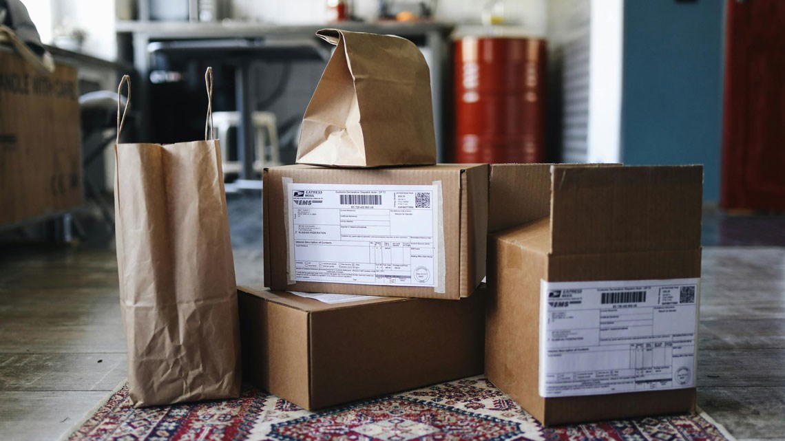 Pile of boxes