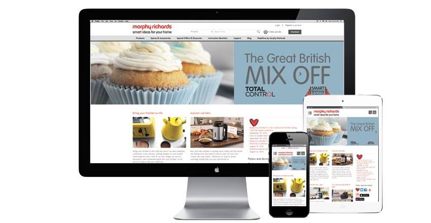 Morphy Richards website on different devices