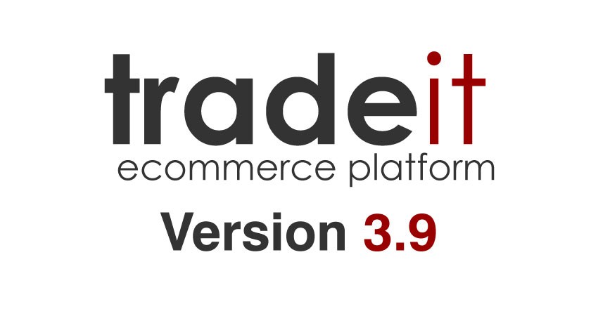 The tradeit ecommerce platform version 3.9 logo