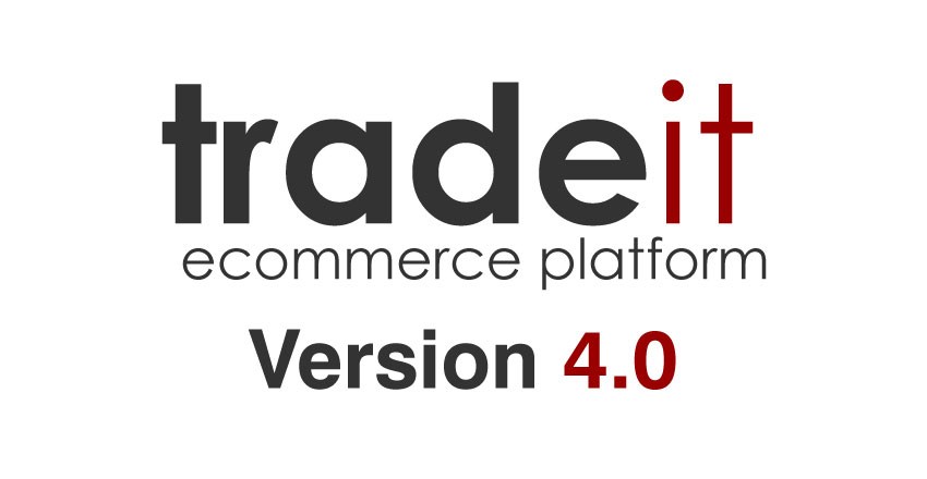 The tradeit ecommerce platform version 4.0 logo