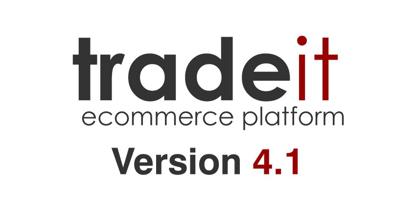 The tradeit ecommerce platform version 4.1 logo