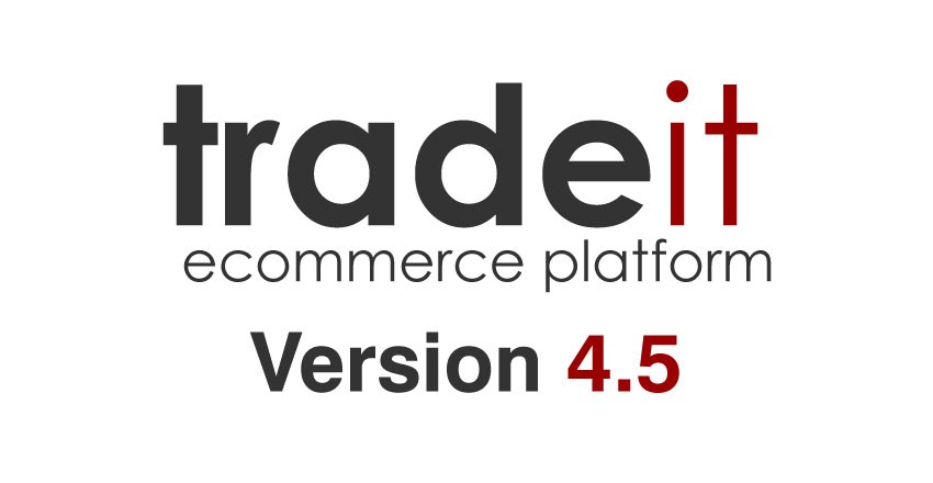 The tradeit ecommerce platform version 4.5 logo