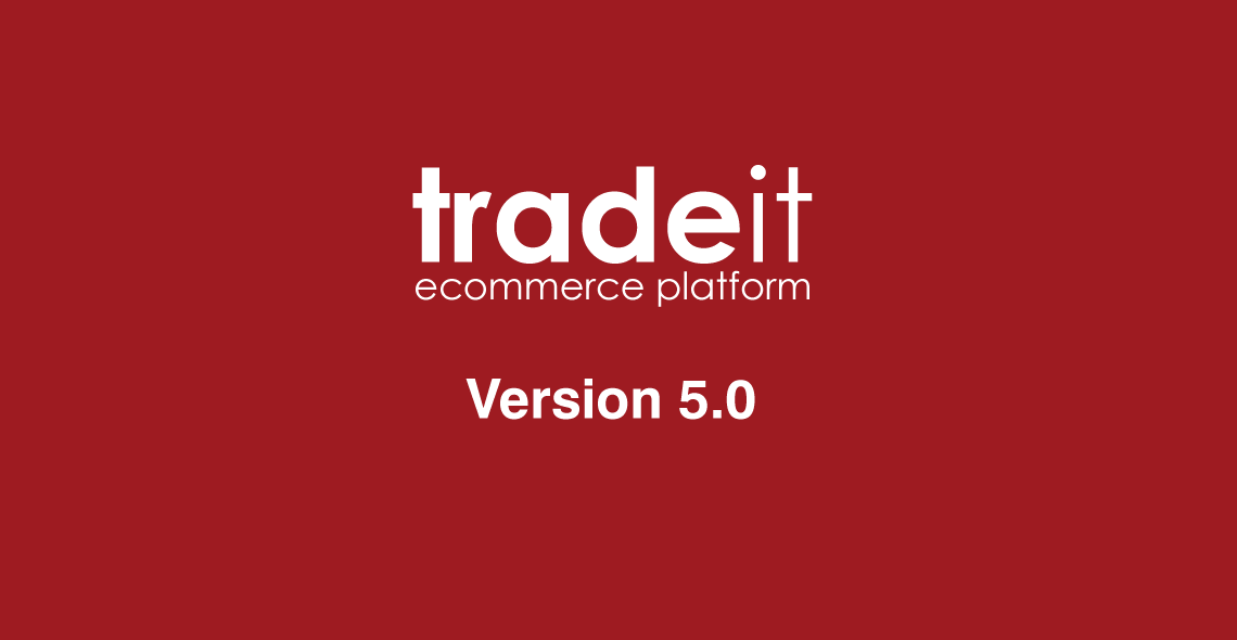 The tradeit ecommerce platform version 5.0 logo