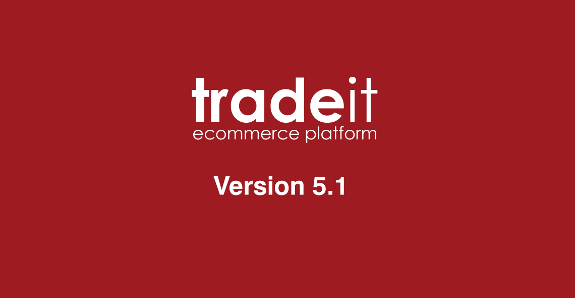 The tradeit ecommerce platform version 5.1 logo