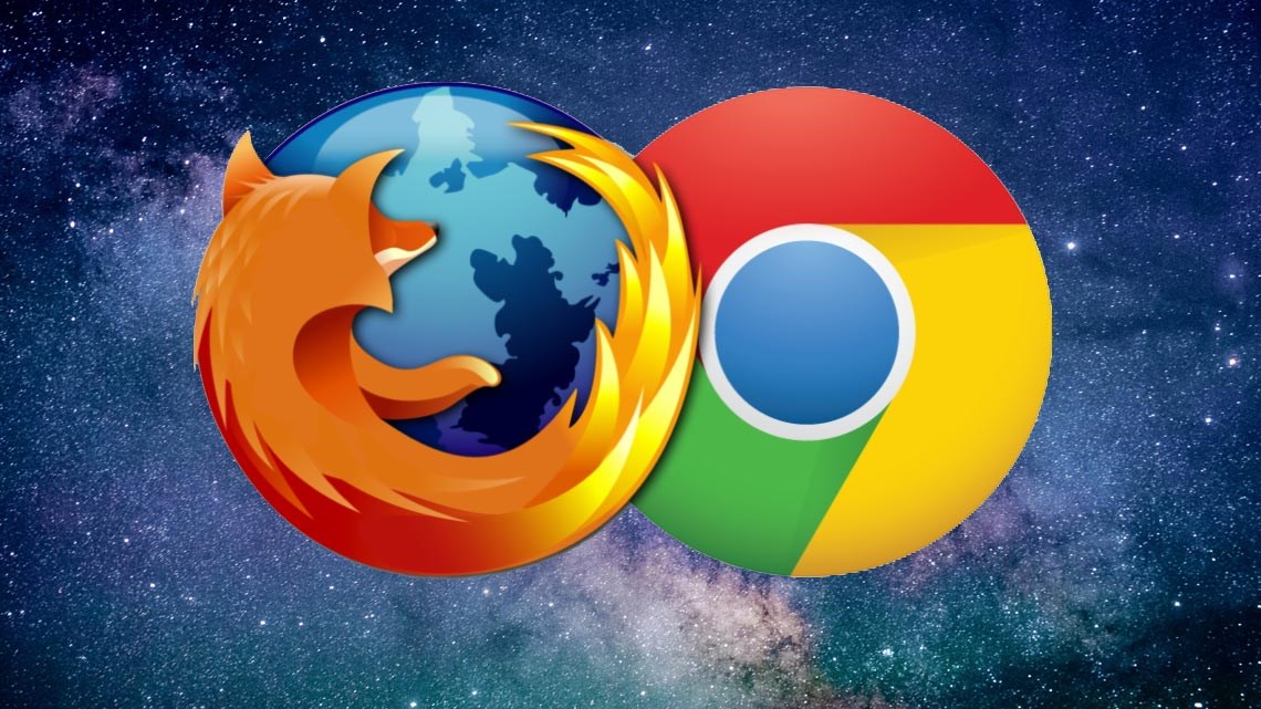 Mozilla Firefox and Google Chrome logos