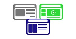 Multiple website designs illustration