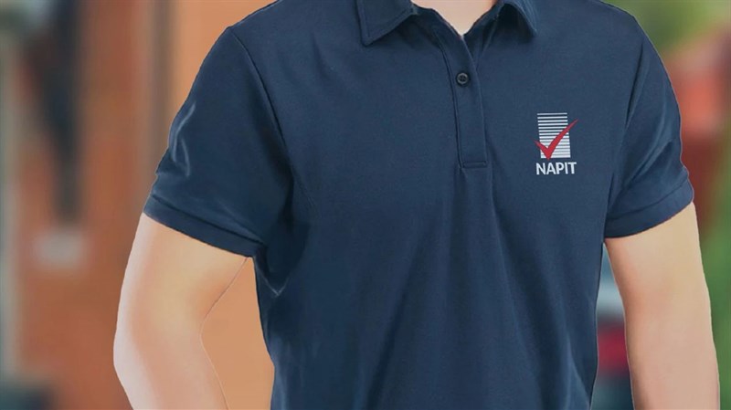 man in NAPIT polo shirt