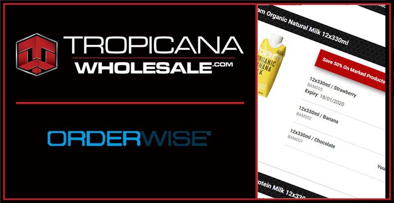 Tropicana Wholesale and OrderWise logos