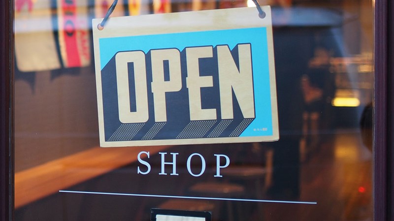 Shop open sign