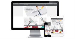 Winsor & Newton ecommerce site on different devices