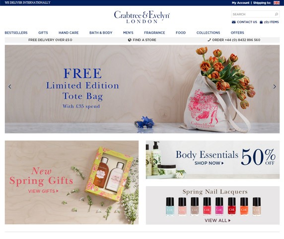 Crabtree & Evelyn Ecommerce Case Study