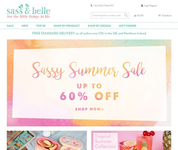 Sass & Belle Ecommerce Case Study