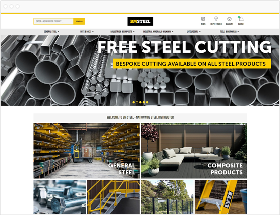 BM Steel website