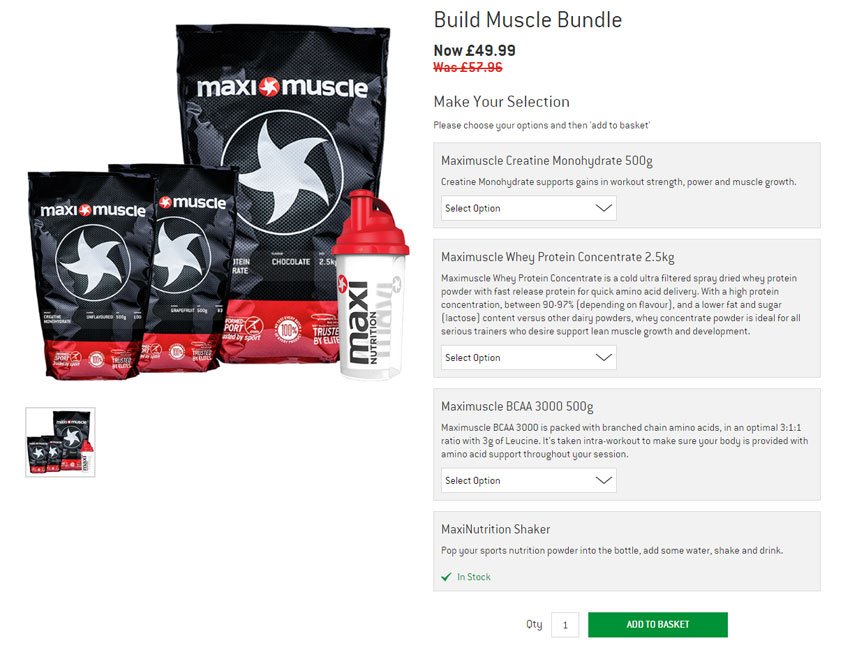 Maximuscle product bundle