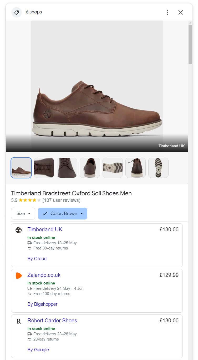 Buying results