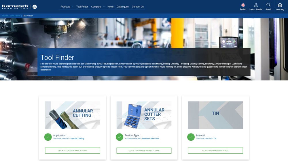 Karnasch Tool Finder