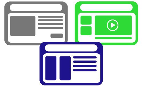 multiple ecommerce site design from a single system illustration