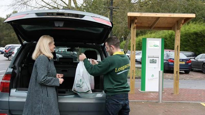 Longacres drive through click & collect service