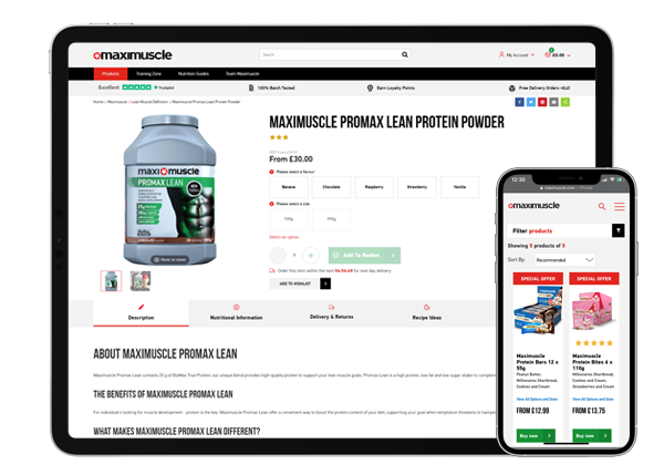 Maximuscle ecommerce case study