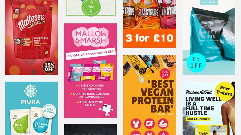 Example ecommerce promotional banners