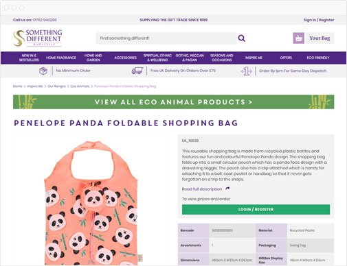 Something Different Wholesale product page